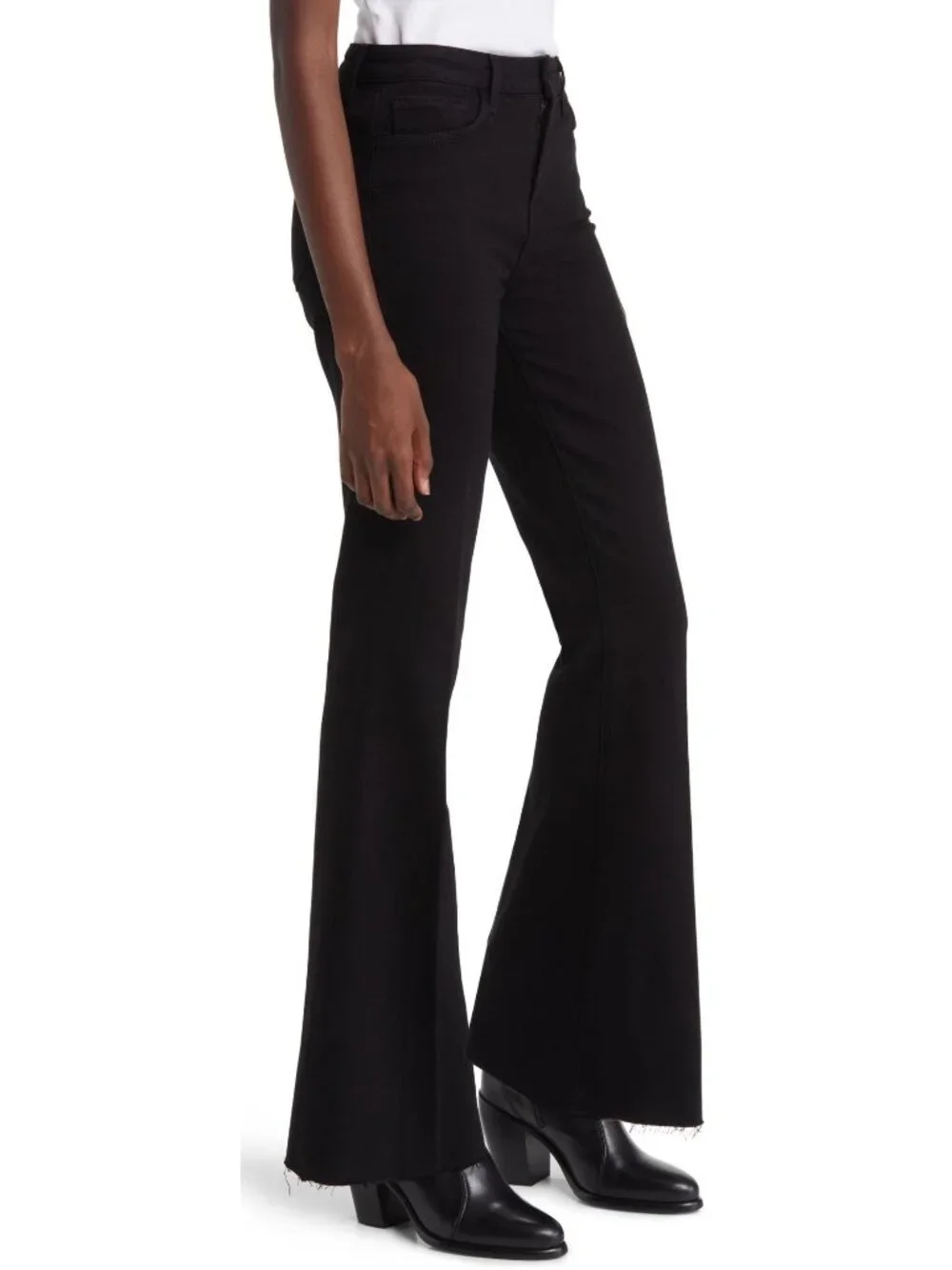 L'AGENCE  Sera High Waist Flare Black Denim Jeans Size 26 New